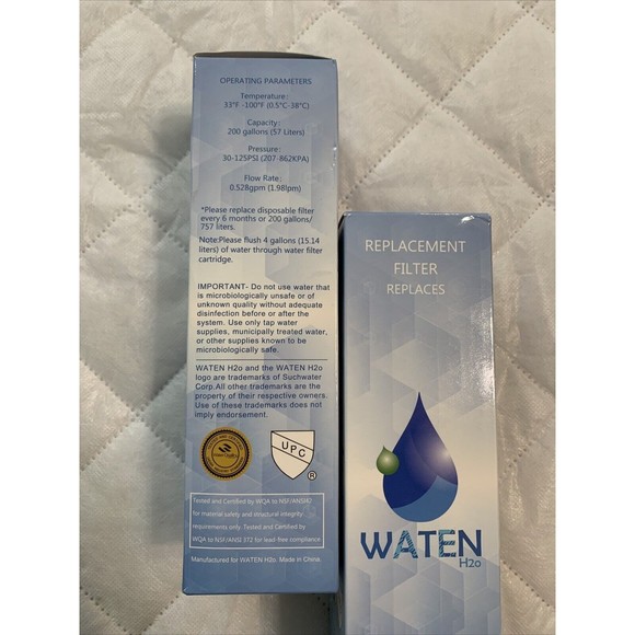 WATEN H2o #2 2 pak Replacement Water Filters W10413645A W10413645 EDR2RXD1 - Picture 5 of 16